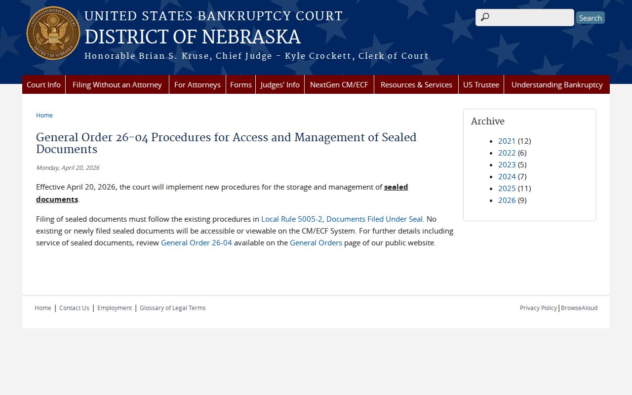 Chambers court docket federal sealed records access source