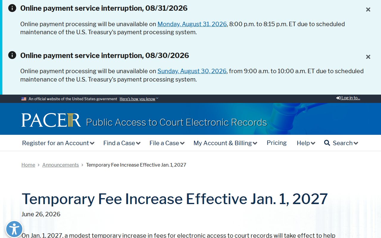 Ewing court docket federal PACER research source
