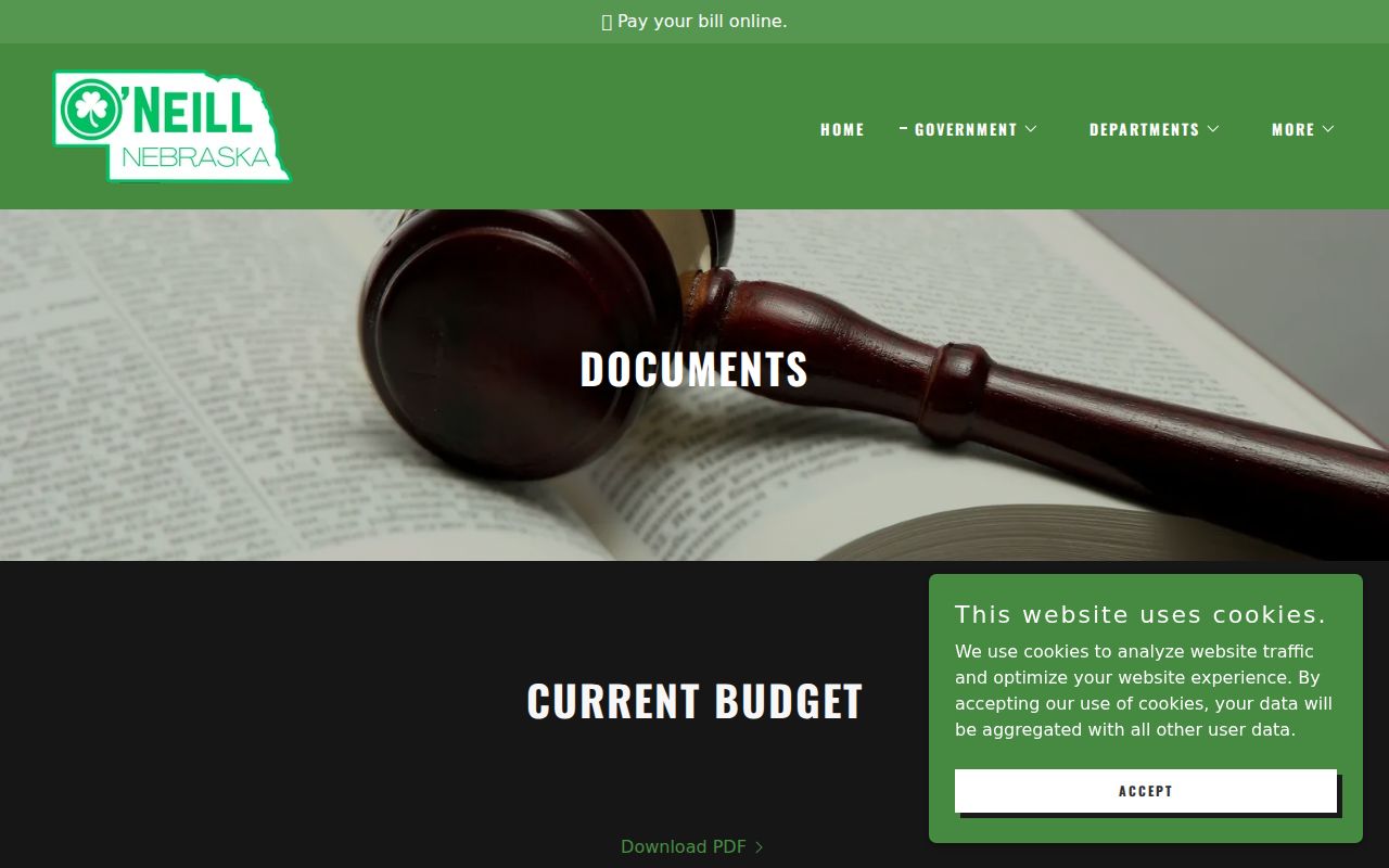 O'Neill court docket city document categories